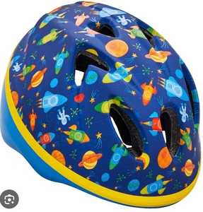 lot 3688 image: Schwinn Kids Bike Helmet with Space Theme Design - Retail $15