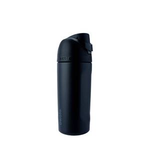 lot 3692 image: Owala 16oz Kids FreeSip Stainless Steel Water Bottle - Very Very Dark - Retail $36