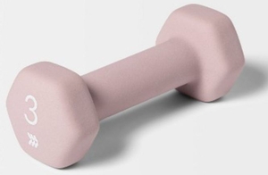 lot 3702 image: All in Motion 3lb Neoprene Coated Hex Dumbbell&nbsp&nbsp