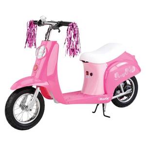 Razor Pocket Mod Betty Electric Scooter - Pink: Steel Frame, 250W Motor, 12\" Rubber Wheels, 15 mph Max Speed - Retail: $530