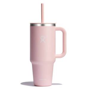 lot 3717 image: Hydro Flask 40oz All Around Travel Straw Tumbler - Trillium Double-Wall, BPA-Free - Retail $40