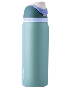 lot 3729 image: Owala 32oz FreeSip Stainless Steel WaterBottle - Misty Meadows - Retail $35