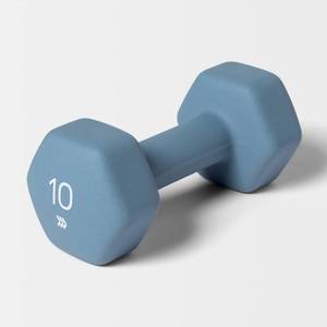 lot 3774 image: Dumbbell 10lbs Blue - All In Motion PVC Coated, Iron Filled, Single Weight&nbsp&nbsp