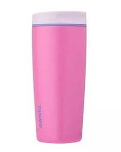 lot 3784 image: Owala Stainless Steel SmoothSip Travel Mug  Magenta Madness  20oz - Retail $30