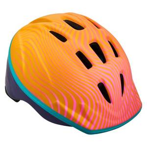 lot 3838 image: Schwinn Classic Waves Toddler Helmet - OrangePink - Retail $25