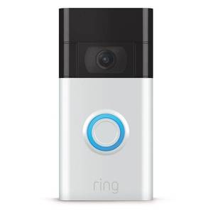 lot 3841 image: Ring 1080p Wireless Video Doorbell - Satin Nickel - Retail $100