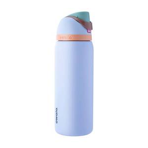 lot 3851 image: Owala 32oz FreeSip Stainless Steel Water Bottle - Periwinkle Twinkle - Retail $35