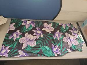 lot 19508 image: Tropical Floral Print dress wpockets XL