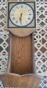 lot 21020 image: Decorative Roman Numeral Wall Clock 26h
