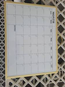 lot 21035 image: Monthly Calendar Planner Grid