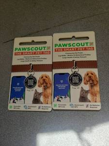 lot 21084 image: Pawscout Smart Pet Tag with QR Code 2pk