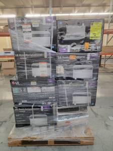 lot 56912 image: LG Room Air Conditioners 10,000 BTU Dual Inverter - 8 count