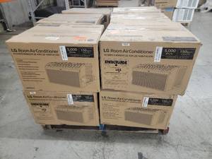 lot 56914 image: LG Room Air Conditioners 5,000 BTU - 12 count