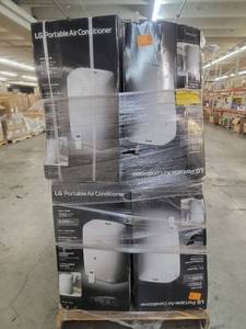 lot 56919 image: LG Portable Air Conditioners 6,000 BTU - 12 count