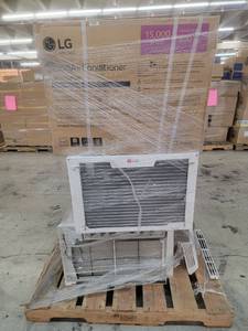 lot 56922 image: LG Room Air Conditioners 15,000 BTU - 3 count