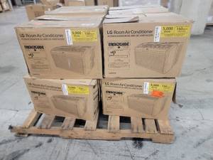lot 56923 image: LG Room Air Conditioners 5,000 BTU - 8 count