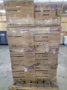 lot 56925 image: LG Room Air Conditioners 10,000 BTU - 8 count