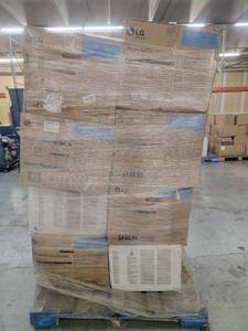 lot 56927 image: LG Room Air Conditioners 10,000 BTU - 8 count