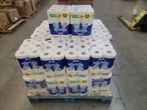 lot 56951 image: 169 Sparkle Paper Towel Double Rolls