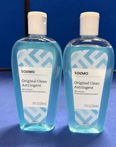lot 49 image: Solimo Original Clean Astringent 10 FL OZ Twin Pack lot of 2 - Retail $5