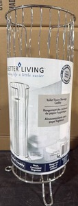 lot 65 image: Better Living Toilet Paper Storage Caddy - Retail $15
