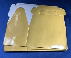 lot 76 image: Gold Metallic Gift Boxes - Set of 12 - Retail $12