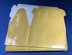 lot 77 image: Gold Metallic Gift Boxes - Set of 12 - Retail $12