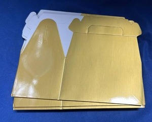 lot 78 image: Gold Metallic Gift Boxes - Set of 12 - Retail $12
