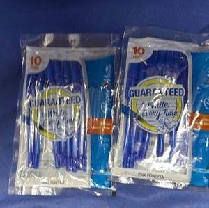lot 91 image: Blue Ballpoint Pens - 2 packs of 10 Bundle - Retail $3