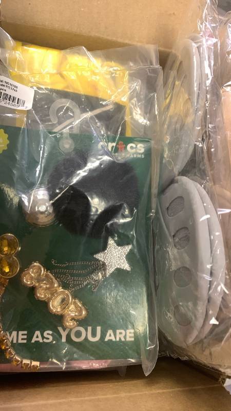 lot 140 image: Shoe Accessories Bundle box Charms, Laces, Socks & Toe Separators  New
