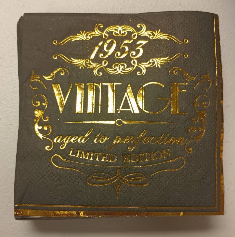 lot 316 image: Vintage Limited Edition Paper Napkins