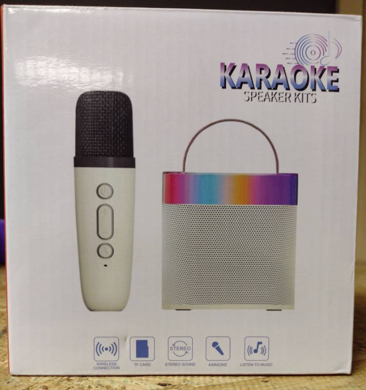 lot 214 image: Wireless Karaoke Speaker Kit with Microphone