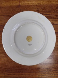22 Karat Gold Rimmed Ceramic Plate