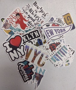 lot 238 image: New York City Travel And Astronaut Sticker Pack Collection