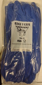 lot 239 image: Work Horse Blue Disposable Gloves Size 9 DP60