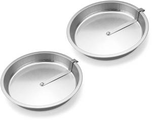 lot 56435 image: Roe & Moe 9 Easy Out Quick Release Tart, Quiche, Pie and Cake Pan - Set of 2 - Retail $20