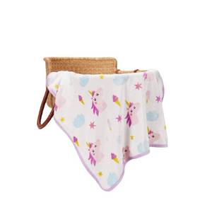 lot 56439 image: Baby Fleece Blanket 30x40 Inches Soft and Warm Baby Blankets for Boys and Girls Blanket for Toddler Infant Newborn, Unicorn - Retail $12