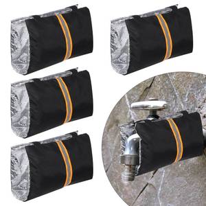 lot 56447 image: 4pcs Outdoor Faucet Covers for Winter, Frost Proof Insulated Water Spigot Freeze Protector Waterproof Water Faucet Insulation Wrap for Garden Yard Hose Bib Freeze Protection - Retail $15