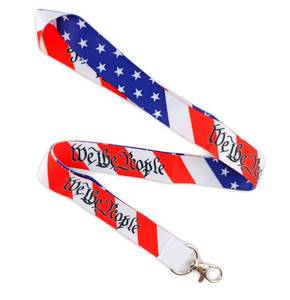 lot 62396 image: We The People Lanyard - 4th of July Independence Day United States Constitution Lanyard Badge Keychain Badge ID Holder - Retail $11
