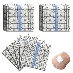 lot 62398 image: 49 Pcs Waterproof Dialysis Port Shower Cover Shields, Tattoo Cover PD Catheter Shower Protector Peritoneal Dialysis Chemo Port Feeding Tube Protector Waterproof Adhesive Bandage(5.9x5.9 Inch) - Retail $10