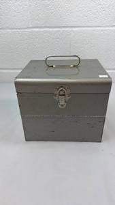 lot 34 image: Metal Film Strip Storage Box