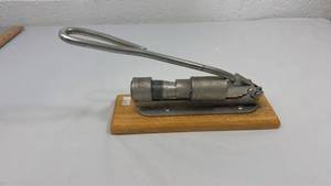lot 51 image: Metal Mechanical Snake Device on Wood Base