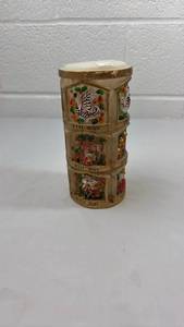 lot 110 image: 12 Days of Christmas Decorative Cylinder
