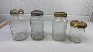 lot 115 image: Clear Glass Mason Jar Collection
