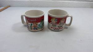 lot 122 image: Campbells Soup Mm Mm Good Coffee Mugs Set