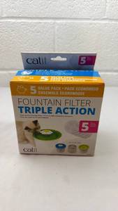 lot 137 image: Catit Triple Action Fountain Filters - 5 Pack