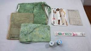 lot 156 image: See & Sew Pattern 3880 with Fabric and Notions