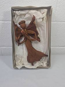 lot 166 image: Corn Husk Doll with Braided Detail