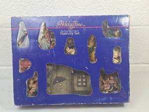 lot 174 image: Holiday Time 10-Piece Nativity Set