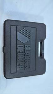 lot 218 image: Black & Decker 3.5A VSR Electric Drill with Case and Bits